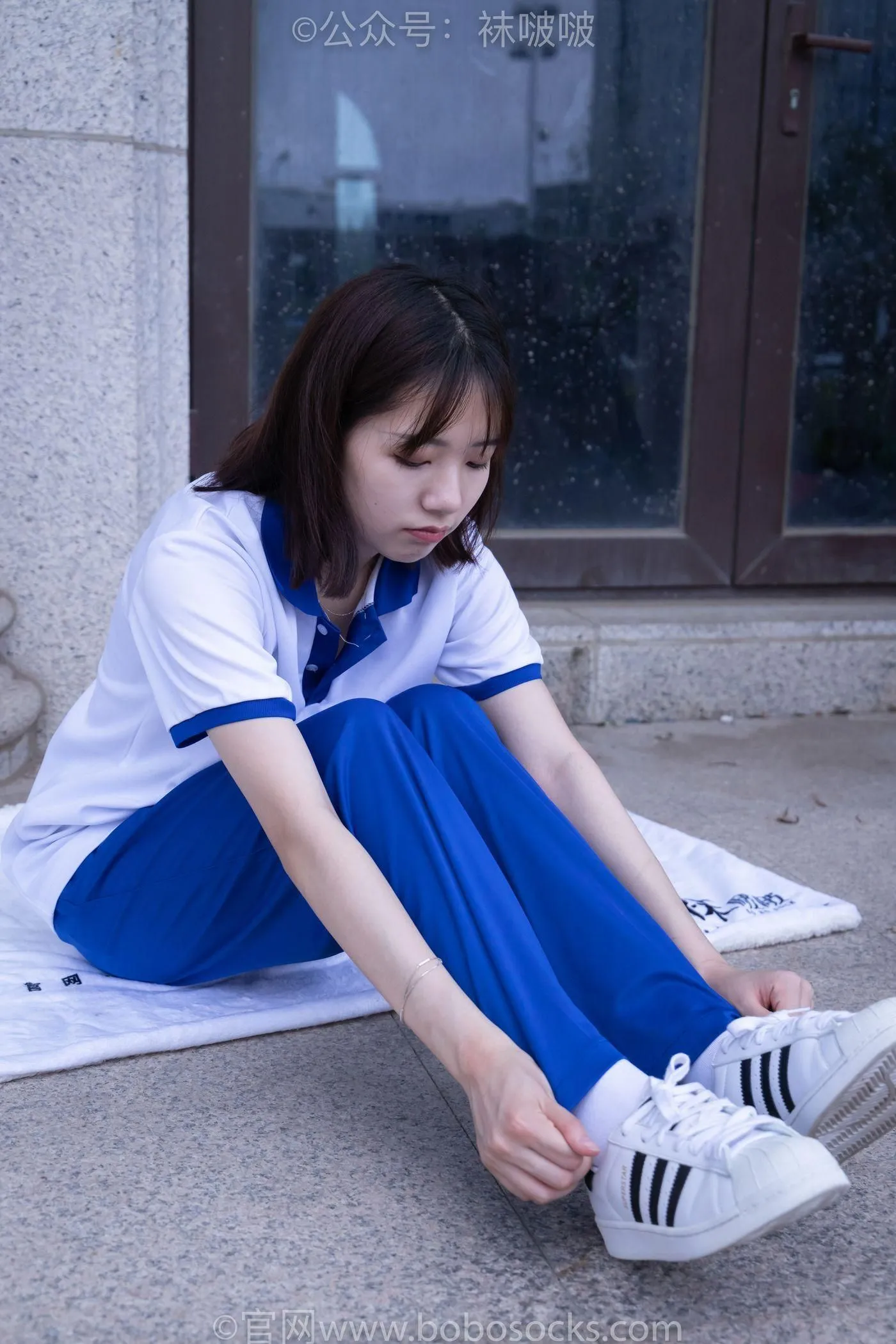 [BoBoSocks袜啵啵]NO.022 小甜豆-校服、贝壳头、白棉袜、肉丝 [140P]插图2